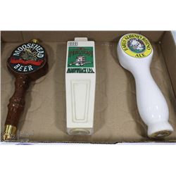 LOT OF 3 VINTAGE BEER TAPS ON CHOICE