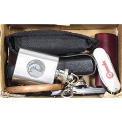 STAINLESS STEEL BRACELET, MULTI TOOL IN CASE, 3