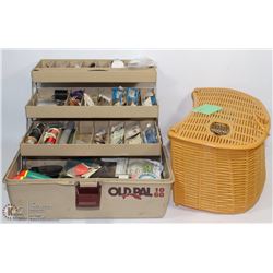 OLD PAL TACKLE BOX COMES WITH OMNI FLY REEL PERRIN