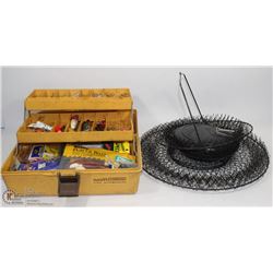 OLD PAL TACKLE BOX FULL OF TACKLE FOR FISHING