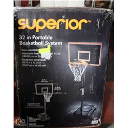 SUPERIOR 32 INCH PORTABLE BASKETBALL SYSTEM