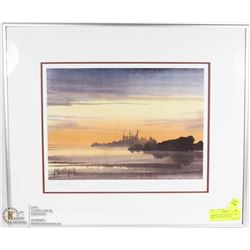 FRAMED LIMITED WATER COLOR PRINT BY YARDLEY JONES