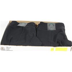 FLAT W/2 NEW PAIRS OF "FLOW" BLACK YOGA