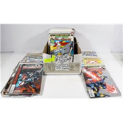 BOX OF 100 ASST COLLECTORS COMICS