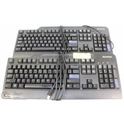 LOT OF 2 USB COMPUTER KEYBOARDS