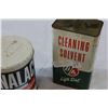 Image 3 : TWO VINTAGE TINS OF CLEANING SOLVENT AND SANALAC MILK
