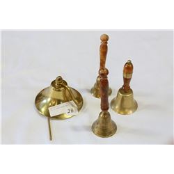 LOT OF HEAVY BRASS BELLS