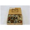 Image 1 : CIGAR BOX WITH VINTAGE BRASS AND GLASS DOOR KNOBS