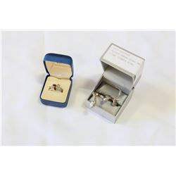 UNIQUE SNAKE RING AND MULTI STONE DINNER RING