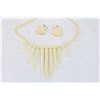 Image 2 : BONE NECKLACE AND EARRINGS