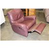 Image 2 : BURGUNDY LEATHER RECLINER