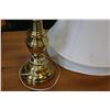 Image 3 : TWO BRASS TABLE LAMPS WITH SHADES