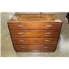 Image 1 : VINTAGE WALNUT 4-DRAWER DRESSER
