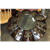 Image 1 : LARGE MODERN FLEUR DE LEA MIRROR