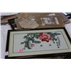 Image 1 : LOT OF EASTERN PRINTS AND NEEDLEWORK PICTURE