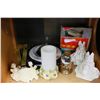Image 1 : LOT OF ANGLE SCONCES MEDALLIONS CANDLES AND BRASS TEAPOT