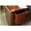 Image 2 : TWO DRAWER WALNUT FILE CABINET