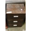 Image 1 : 3-DRAWER LEATHERETTE CHEST