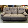 Image 1 : MICROFIBRE DOUBLE RECLINING SOFA