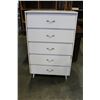 Image 1 : WHITE 5-DRAWER HIGHBOY DRESSER