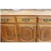 Image 2 : OAK 2-PIECE DISPLAY CABINET WITH HUTCH TOP