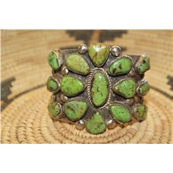 Sterling Silver Cluster Cuff