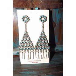 Sterling Silver Zuni Earrings