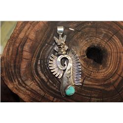 Sterling Silver Kachina Pendent By Nelson Martinez