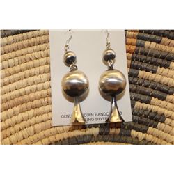 Sterling Silver Squash Blossom Earrings