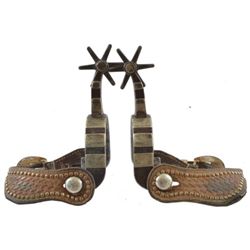 Silver Mounted Unmarked Cowboy Spurs