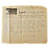Image 10 : Collection of Early Texas Butcher Receipts