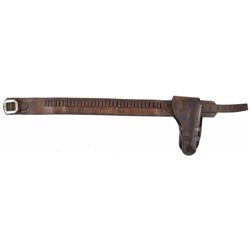 Early Unmarked Money Belt & Double Loop Holster