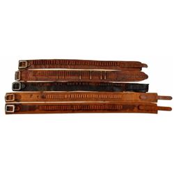 5 Antique Ammo / Gun Belts