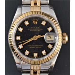 Rolex Ladies 18K Oyster Perpetual Date Just Watch