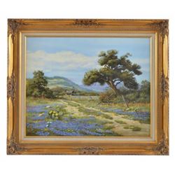 Texas Landscape Oil Painting by W. Smith