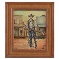 Joe Gish Self Portrait Oil Painting