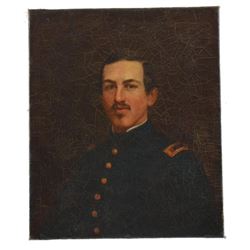 Oil Painting of Lieutenant Pierre Marquez 1862