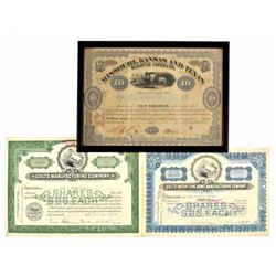 Colt Firearms M-K-T Railroad Stock Certificates