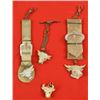 Image 2 : 8 Mother of Pearl Carved Steer Head Watch Fobs
