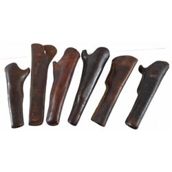 Collection of Six Slim Jim Open Top Holsters
