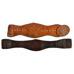 2 Antique Bronc Buster Belts