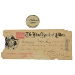 The First Bank Of Chico Advertising Pocket Mirror