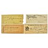 Image 1 : 4 1890s Wells Fargo & Express Bank Receipts