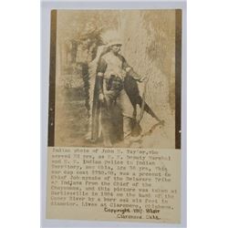 Indian Photo Of Deputy US Marshal John M. Taylor