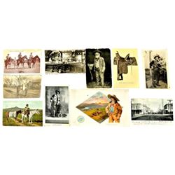 10 Advertising & Old West Post Cards