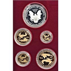 1995 10th Anniversary Gold & Silver Coin Set