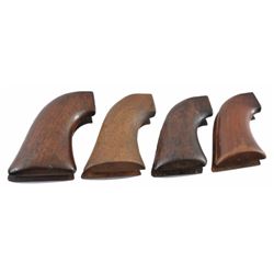 4 Colt SAA One Piece Wood Pistol Grips