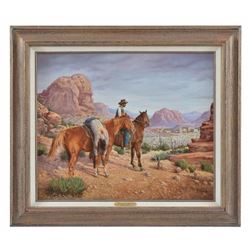 "Bound For Bounty" Wanda Johnson Oil Painting