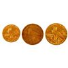 Image 2 : 1909 & 1911 $5 and 1908 $2-1/2 U.S. Gold Coins