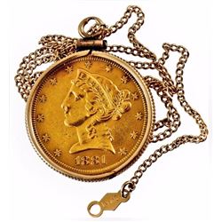 1851 Five Dollar Liberty  Head Gold Coin